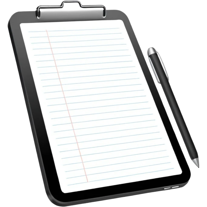 digital notepad with no clip emoji