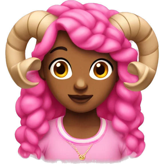 Pink aries emoji