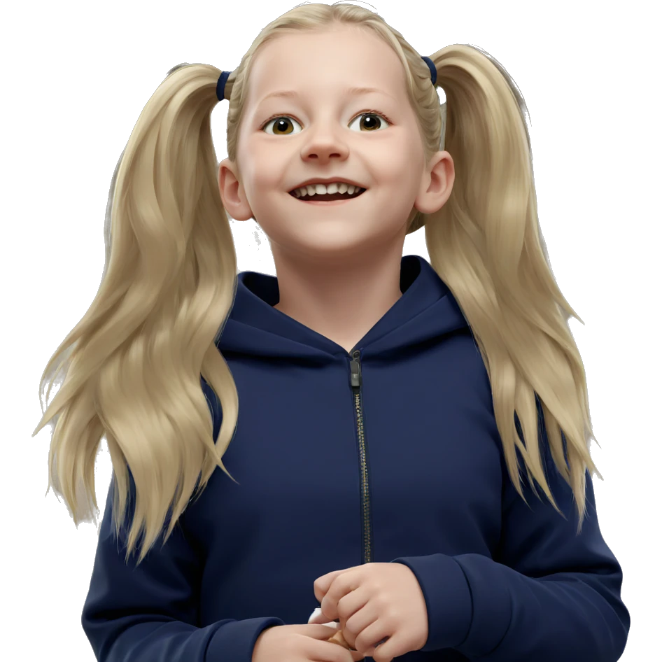 blonde girl with twintails emoji