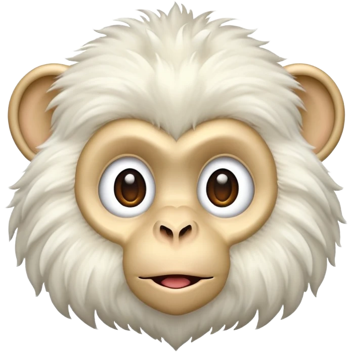 white monkey emoji