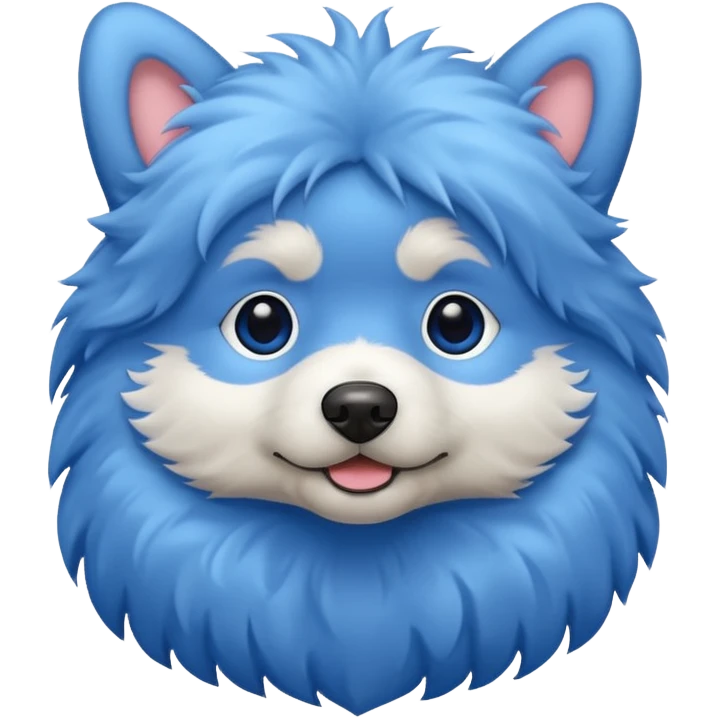 Dog blue emoji
