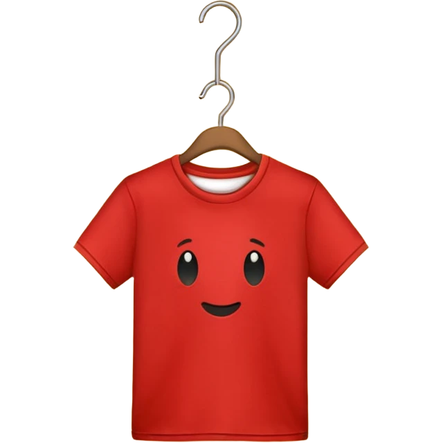 change T-shirt color into red emoji