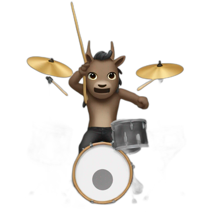 licorn drummer emoji