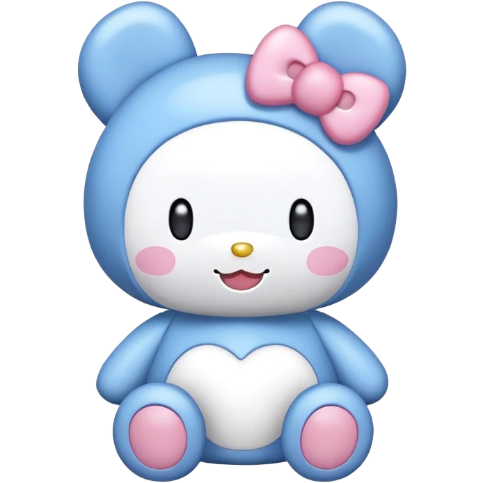 Blue My melody hello kitty emoji emoji