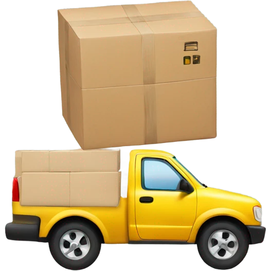 Car part being delivered with celebration  emoji