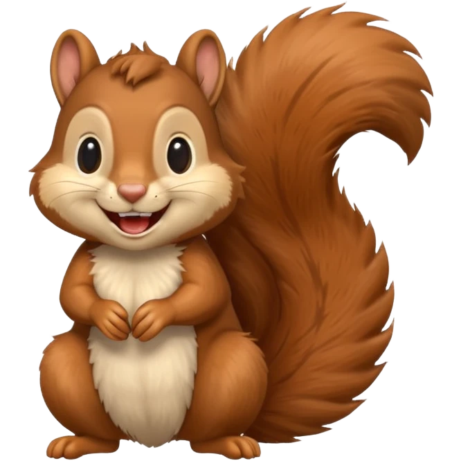 Squirrel laughing  emoji