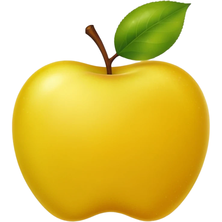 Yellow version of green apple emoji