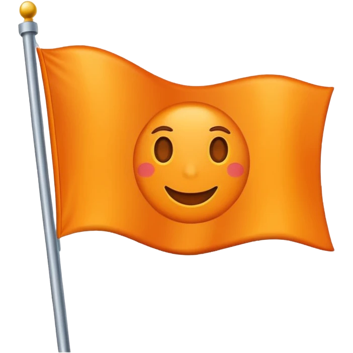 🚩 same flag with orange colour emoji