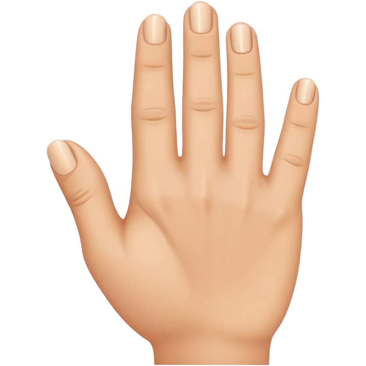 Hand with ring finger down emoji