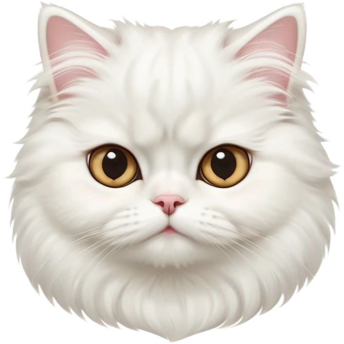 cinematic-adorable-big-eyed-fluffy-solid white-persian-cat-portrait-emoji,-head-tilted-playfully-with-a-sweet-expression,-fluffy-solid white-fur,-simplified-yet-irresistibly-cute-features-with-large,-expression, solid ginger persian cat emoji
