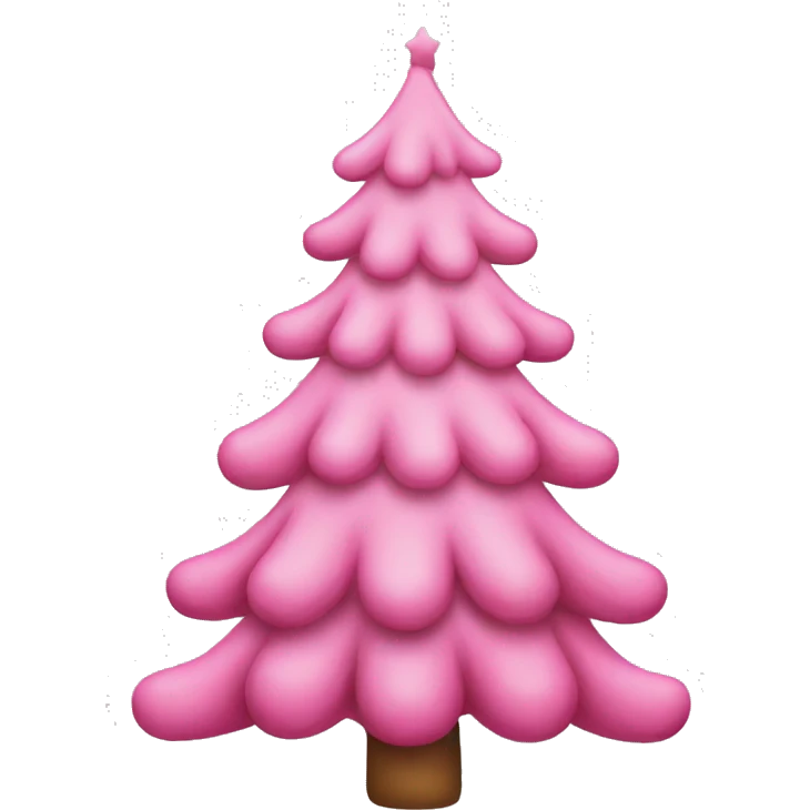 pink christmas tree emoji