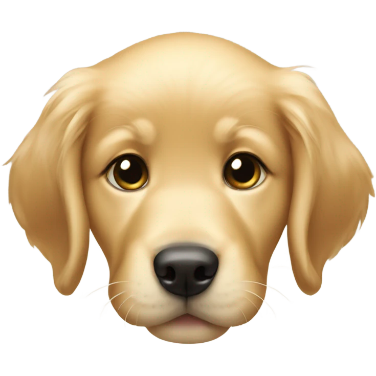 Golden retriever girl puppy  emoji