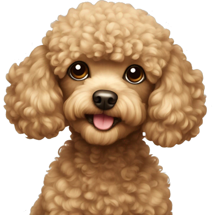 Toy poodle emoji