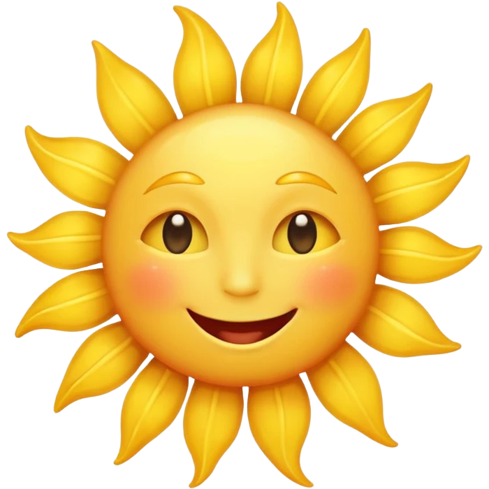 a happy sun emoji emoji