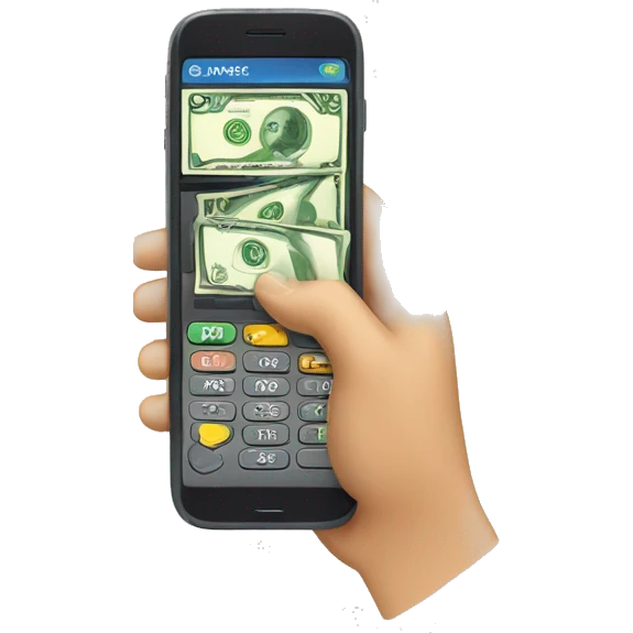 phone money transfer emoji