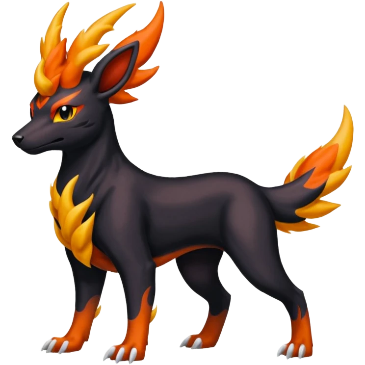 
Canine-Houndoom-Amaura-Salandit-Noibat-Flareon-Fakémon-fusion (full body) emoji