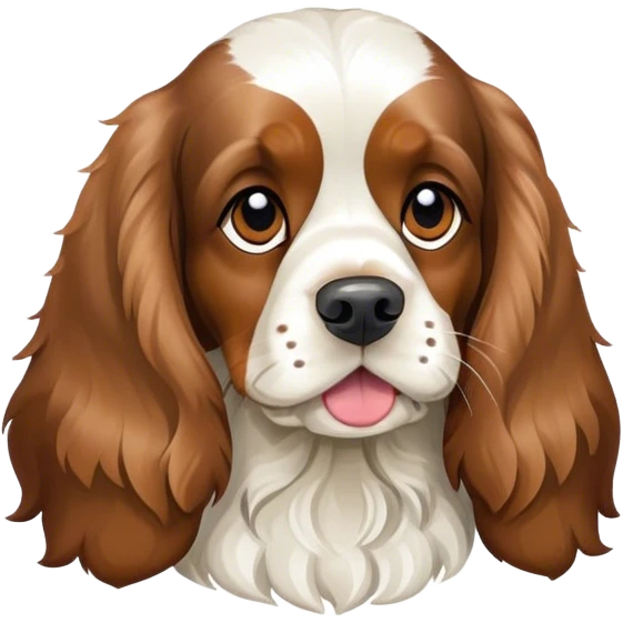 Cocker anglais tricolore emoji