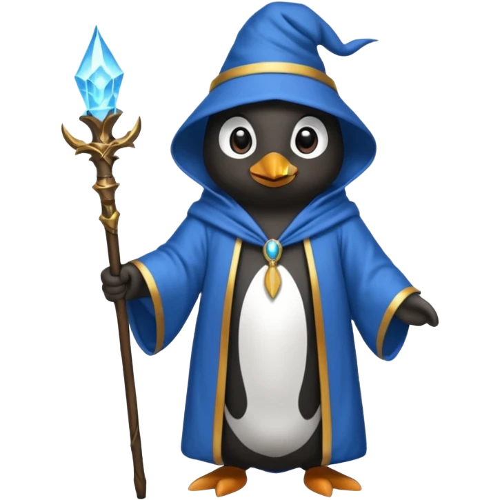 Penguin Wizard emoji