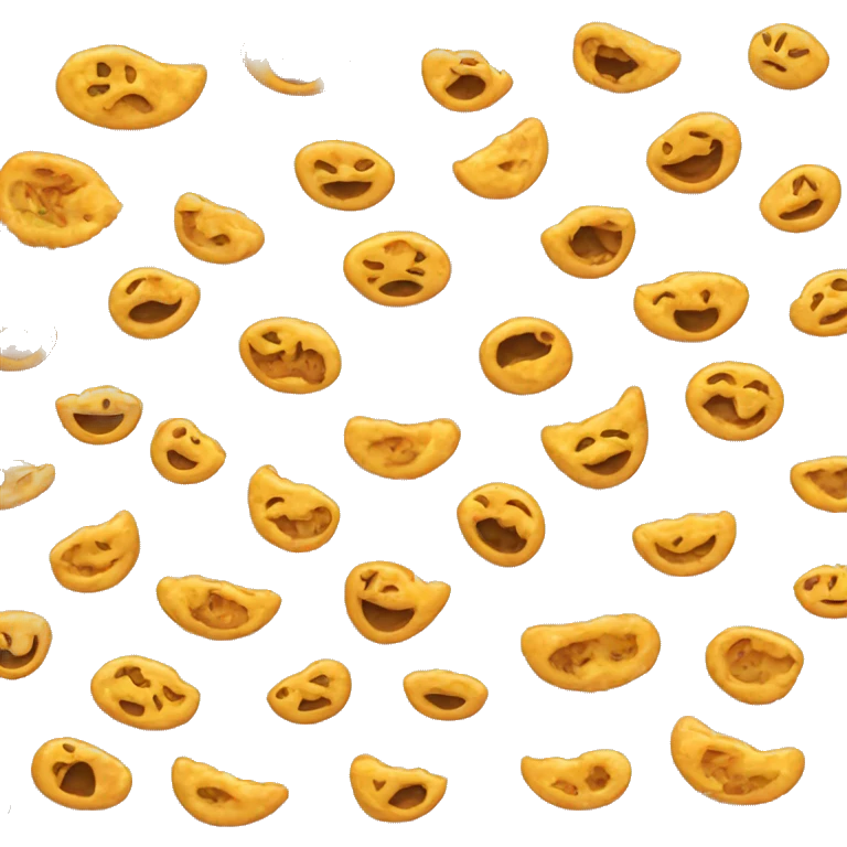 Emojis qui mange du riz avec de la sauce  emoji