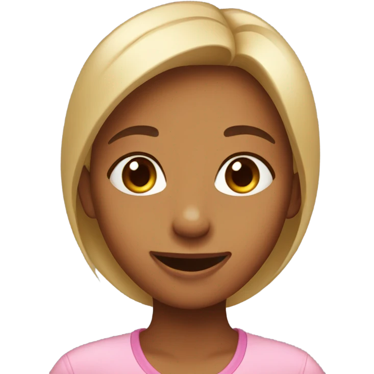 Girl saying hi tan skin emoji