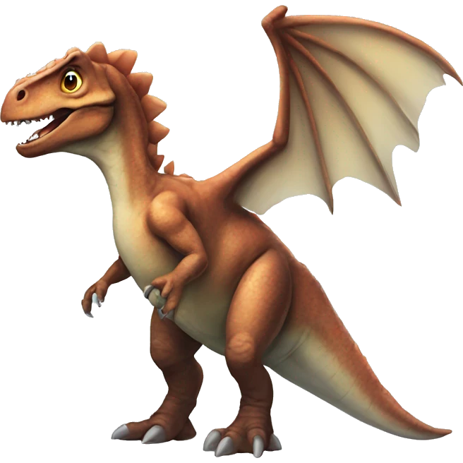 Dinosaur with wings emoji