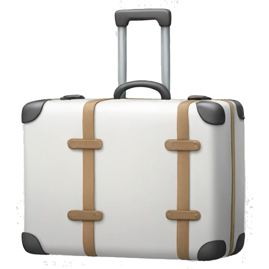 White suitcase emoji