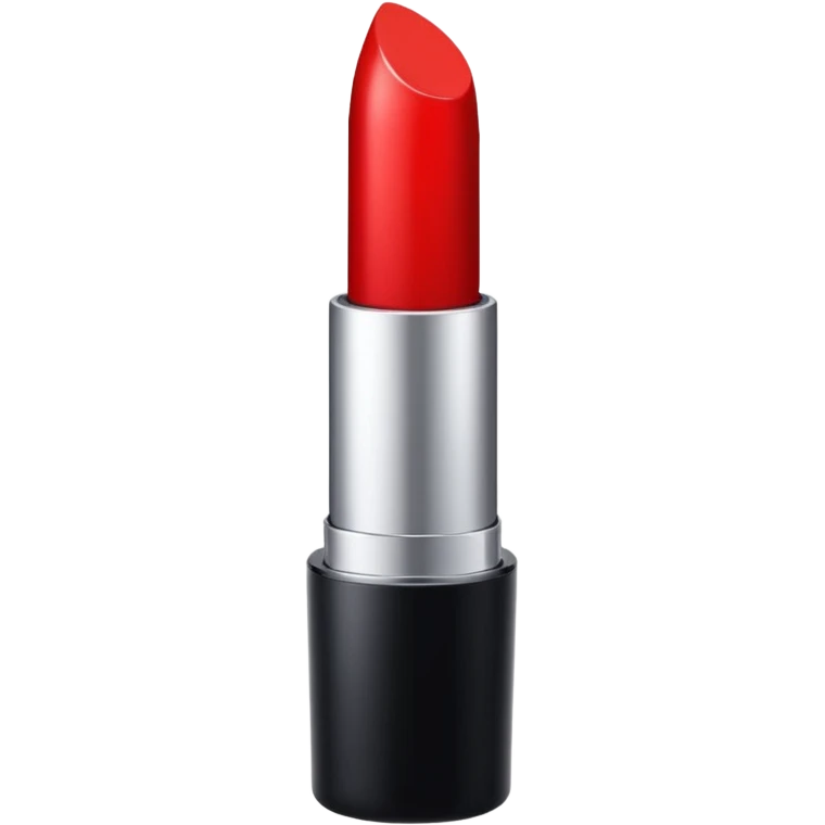 Generate a high-quality emoji of a generic red lipstick, classic tube shape, realistic color and shading, smooth gradient colors, no facial features, no brand markings, simple white background, high-resolution.
 emoji