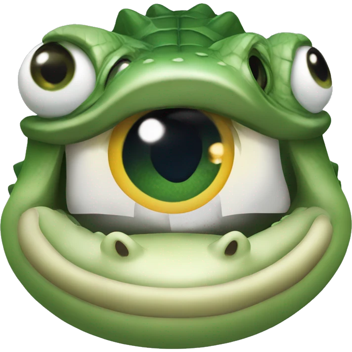 star eyes crocodile emoji