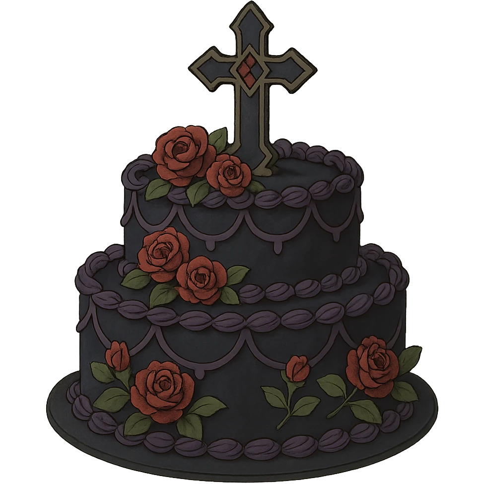 gothic cake emoji