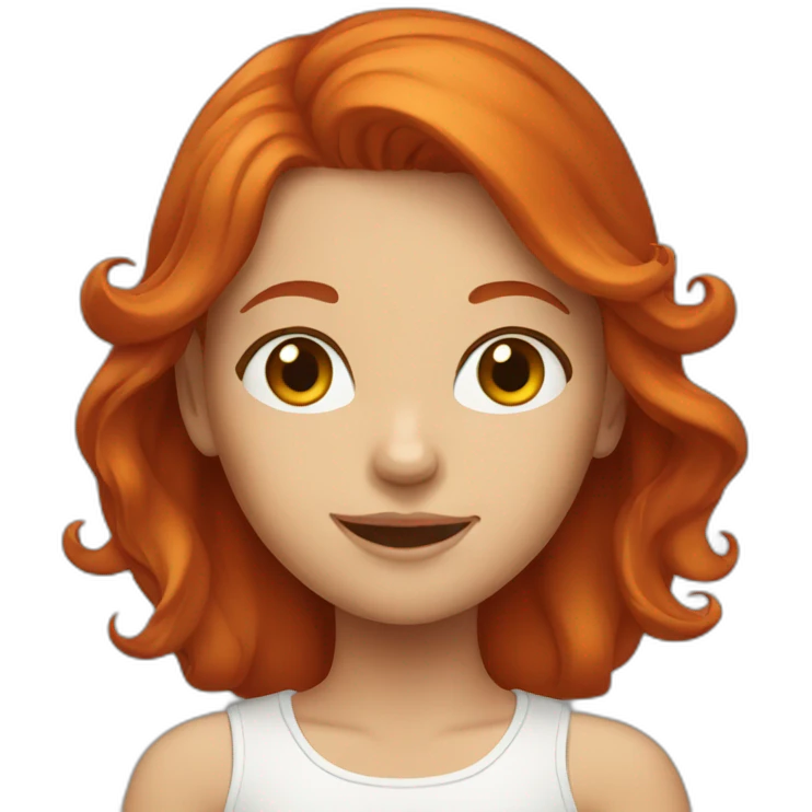 redhead girl emoji