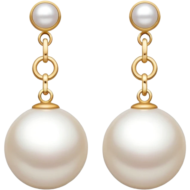 Pearl earrings emoji