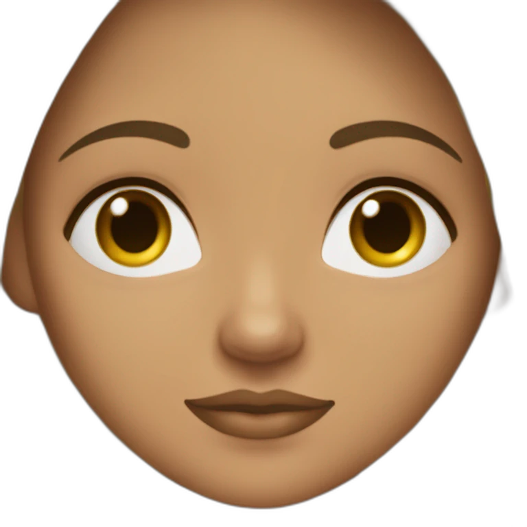the girl with a tan skin square face small eyes small lips wearing kurti and leggings  emoji