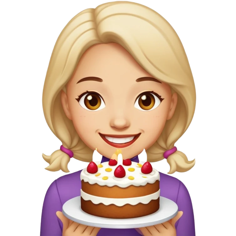 Lia eating cake  emoji