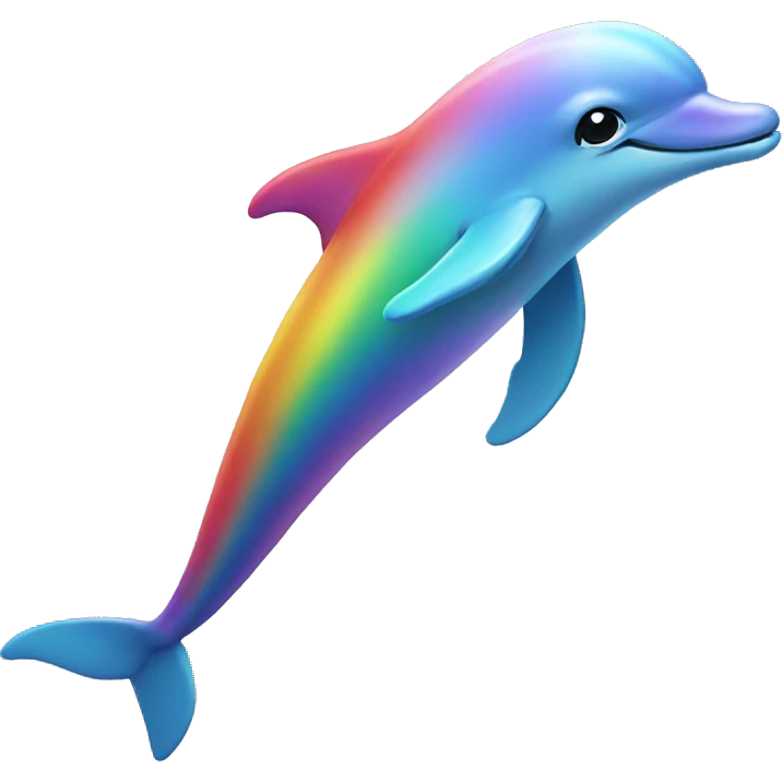 Rainbow dolphin  emoji