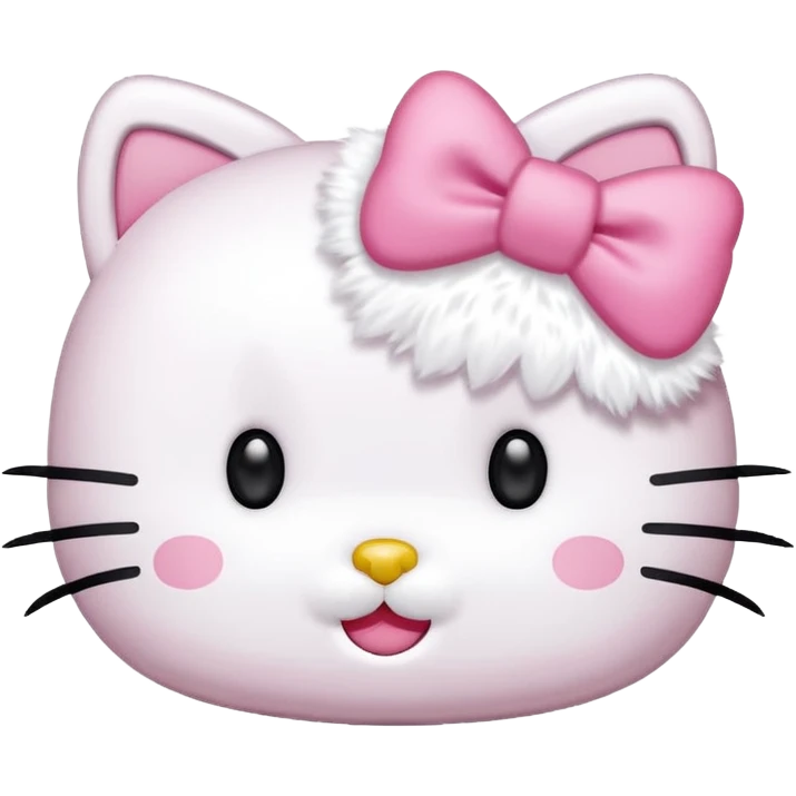 hello kitty rosto com laço rosa emoji