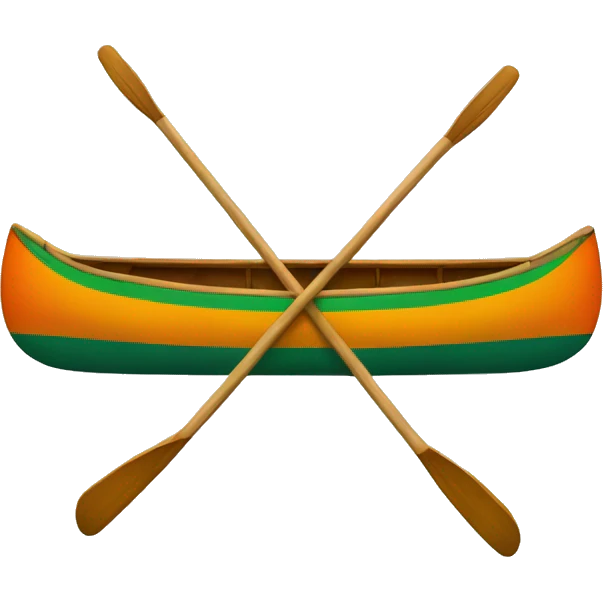 A sprint canoe emoji
