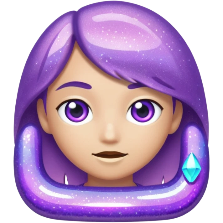 glitter purple link emoji
