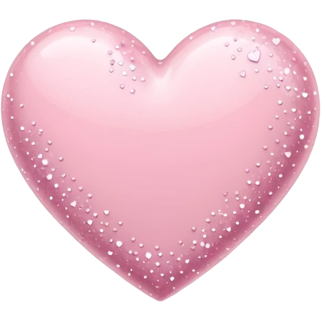 pastel pink heart and pastel pink sparkles emoji