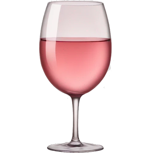 Pahar de vin rose emoji