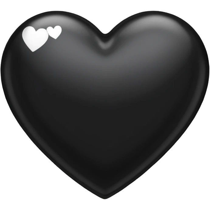 Siyah Kalp iPhone emoji