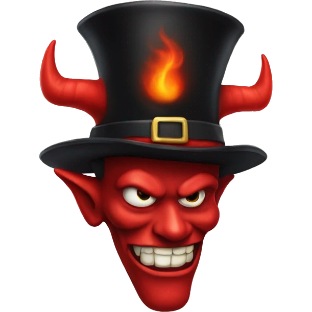 Devil tophat emoji