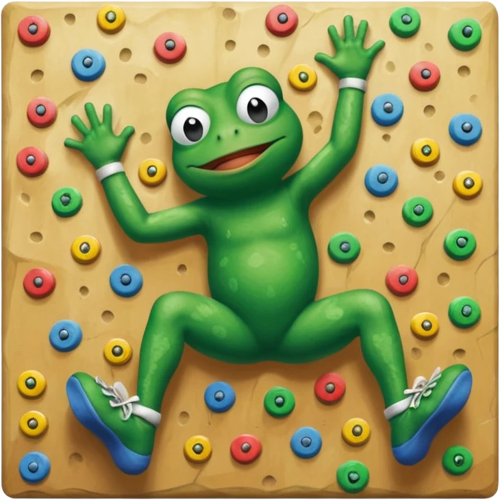 pepe frog bouldering emoji