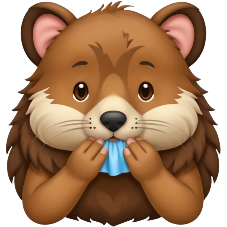 animal wiping its nose emoji