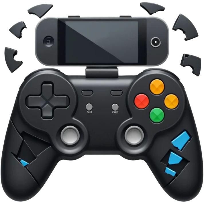 game controller shattered emoji