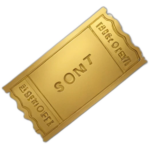 golden ticket emoji