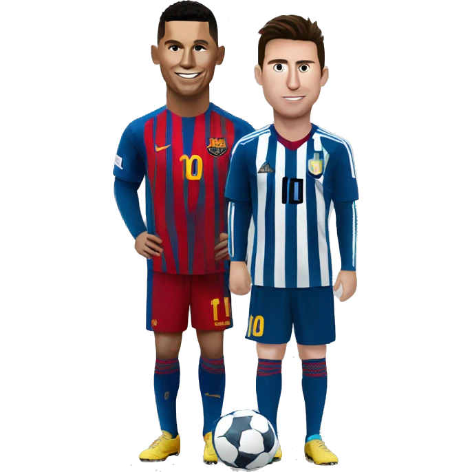ronaldo and messi emoji