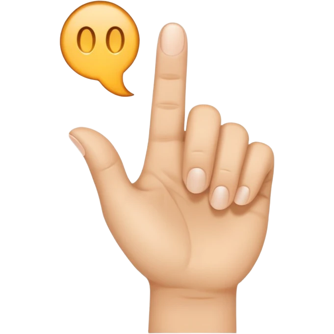 dedo señalando  emoji