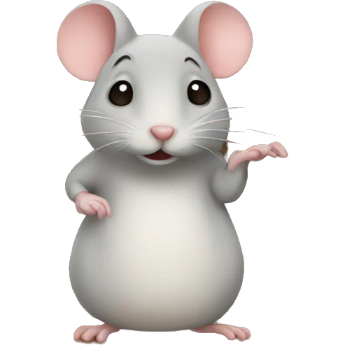 Mouse in a house emoji