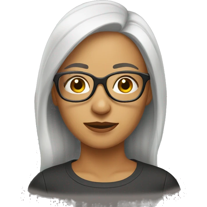 woman with glasses emoji