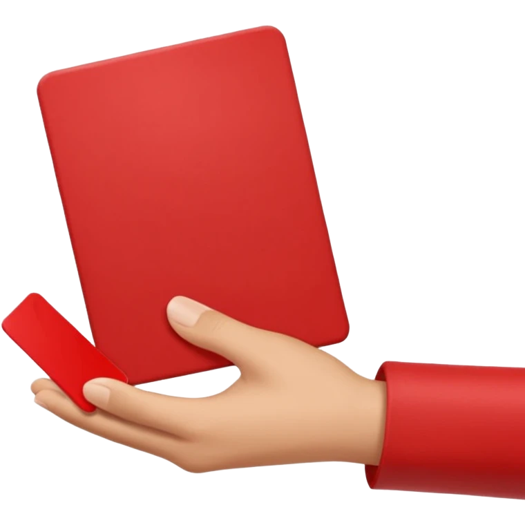 hand red card (#00A3E0) and red (#F9423A) emoji